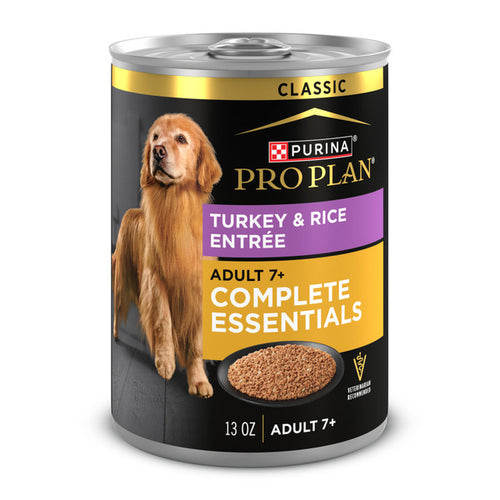 Purina Pro Plan Adult 7+ Senior Complete Essentials Turkey & Rice Entrée Classic Wet Dog Food
