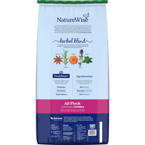 NatureWise® All Flock 20% Protein Crumble